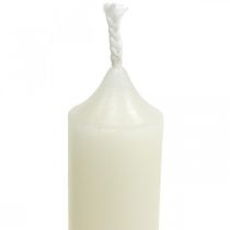 Staafkaarsen kort Kaarsen creme voor arrangementen Ø22/110mm 6st