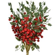 Artikel Hulst kersttak bessen Ilex kunst 45cm 6 stuks