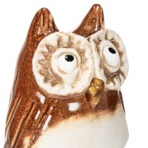 Artikel Keramische uilenfiguur voor planten, decoratief, 26 cm, 2 stuks