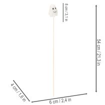 Artikel Spookfiguren op houten stokjes, Halloweenversiering, 54 cm, 8 stuks