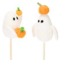Artikel Spookfiguren op houten stokjes, Halloweenversiering, 54 cm, 8 stuks