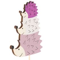 Artikel Decoratieve tuinstekers - Kleurrijke egelfamilie - 34 cm, 12 stuks