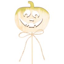 Artikel Decoratieve pompoen met gezicht, Halloweenversiering, 31 cm, 12 stuks