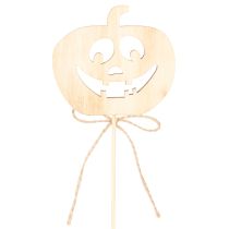 Artikel Decoratieve pompoen met gezicht, Halloweenversiering, 31 cm, 12 stuks