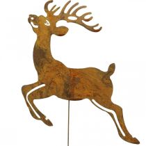 Tuinplug patina decoratieve plug hertendecoratie 21,5cm