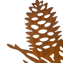 Artikel Metalen dennenappeldecoratie, dennenappelmotief, 96 cm
