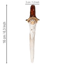 Artikel Decoratieve tuinkabouterfiguur voor plantenpotten, 16 cm, 2 stuks