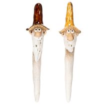Artikel Decoratieve tuinkabouterfiguur voor plantenpotten, 16 cm, 2 stuks