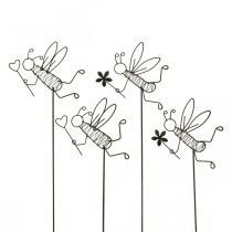 Artikel Bloemplug metaal bij decoratie zwart 8,5cm 4 stuks