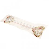 Artikel Bloemplug hart decoratieve plug hart bloemen 8×1,5×8cm 4 st