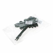 Artikel Metalen plug roze zilvergrijs, wit gewassen metaal 20 cm × 11,5 cm 8 st