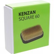 Artikel Kenzan Ikebana-bloemstengel, zilverkleurig messing, rechthoekig, 60×45 mm