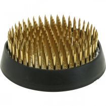 Insteekegel Kenzan ronde bloemegel zilver messing Ø60mm