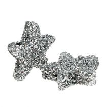 Artikel Ster Glitter 1,5cm voor het strooien van zilver 144st