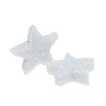 Artikel Ster Glitter 1,5cm voor strooien wit 144st