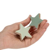 Artikel Houten sterrendecoratieset voor tafel en vensterbank, 5 cm, 9 stuks