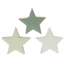 Artikel Houten sterrendecoratieset voor tafel en vensterbank, 5 cm, 9 stuks