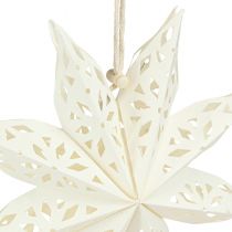 Artikel Ster Sneeuwvlok Decoratieve Hangers Wit Papier Ø20cm Set van 6