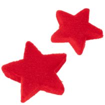 Artikel Kleine decoratieve sterretjes, fluweelachtige decoratie, 5 cm, 40 stuks