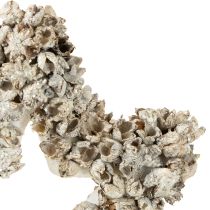 Artikel Ophangster kerstdecoratie wit, glitter Ø15cm