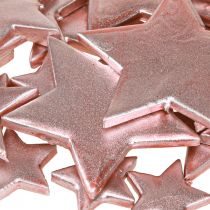 Artikel Sterdecoratie Kerst Roze Ø3/5/7cm – 2e keus – 44 stuks