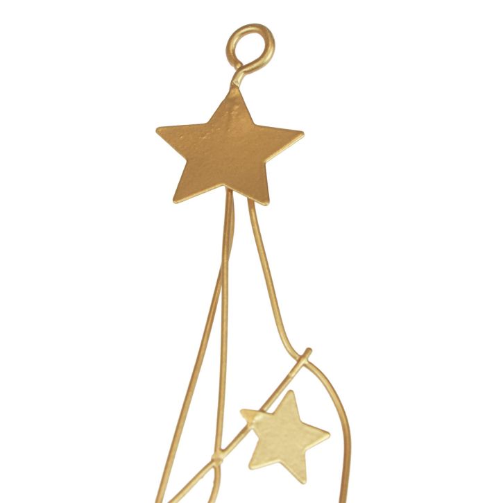 Sterdecoratie decoratiehanger Kerst metaal goud 85cm