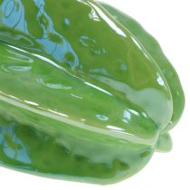 Artikel Sterfruit Carambola Keramische Decoratie 10cm Groen 3-delige Set