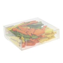 Artikel Strooidecoratie van hout met kleurrijke motieven 4-6cm 72 st