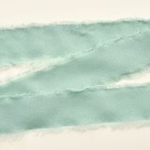 Artikel Stoffen lint decoratief lint met franjes saliegroen 40mm 15m