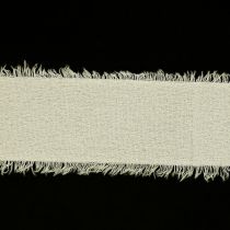 Artikel Chiffon lint creme stoffen lint met franjes 40mm 15m