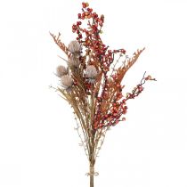 Artikel Kunstplanten herfstdecoratie distels bessen varens 65cm bos