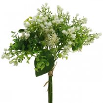 Artikel Decoratief Boeket Kunstbloemen Boeket Kunstbloemen Groen Wit L36cm