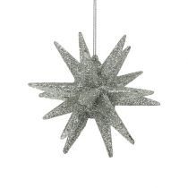 Artikel Sterren met mica champagne 11,5cm 4 st