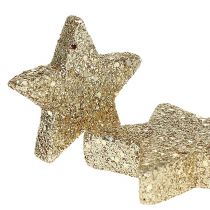 Strooisterren licht goud mica 4-5cm 40st