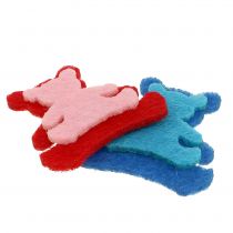 Artikel Strooidecoratie beer van vilt diverse kleuren 3,5cm x 3,5cm 100 st