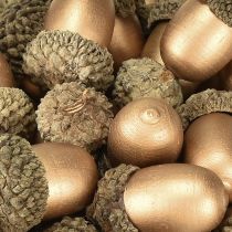 Artikel Strooidecoratie eikels herfst winter goud 3cm 36 st