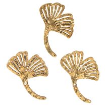 Artikel Strooidecoratie goud gingko decoratie gingko blad glitter 3×4cm 72 st