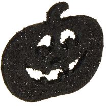 Artikel Strooidecoratie Halloween-pompoendecoratie 4cm zwart, glitter 72 st