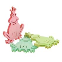Scatter decoratie hout kikker assorti 4cm 72p