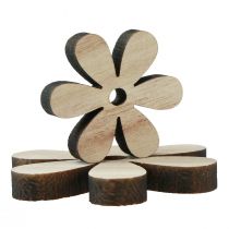 Artikel Strooidecoratie hout bloemen naturel bruin tafeldecoratie Ø2-6cm 20 st