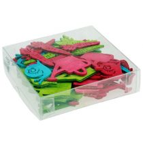 Artikel Strooidecoratie houten figuren kruik slak wortel 4cm - 6cm 72 st