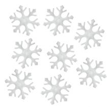 Artikel Strooidecoratie sneeuwvlokken wit 3,5cm 120 st