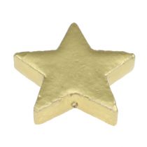 Verspreide sterren mix 4-5cm goud mat 72st