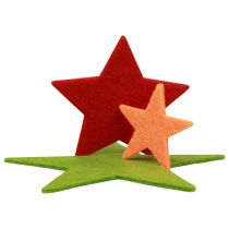 Artikel Strooidecoratie sterren, strooionderdelen Kerst kleurrijk 108 stuks