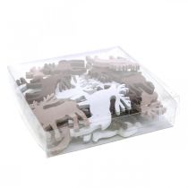 Artikel Strooidecoratie Kerstrendier Kerstdecoratie hout 48 st