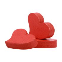 Artikel Strooidecoratie hartendecoratie houten harten tafeldecoratie rood 2cm 180 st
