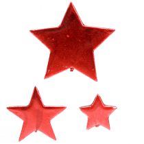 Artikel Rode sterren decoratie om te strooien Ø3/5/7cm – 2e keus – 44 stuks