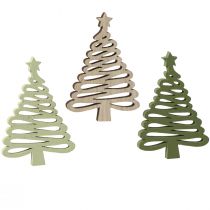 Artikel Strooikerstkerst dennenster groen 3x4,5cm 72 st