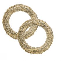 Artikel Strokrans strokransen voor kransen en Adventskransen 25/6cm 2st