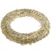 Artikel Natuurlijke strokrans 35 cm, kransbasis voor decoratieve kransen, adventskrans en decoratie voor het hele jaar, set van 10